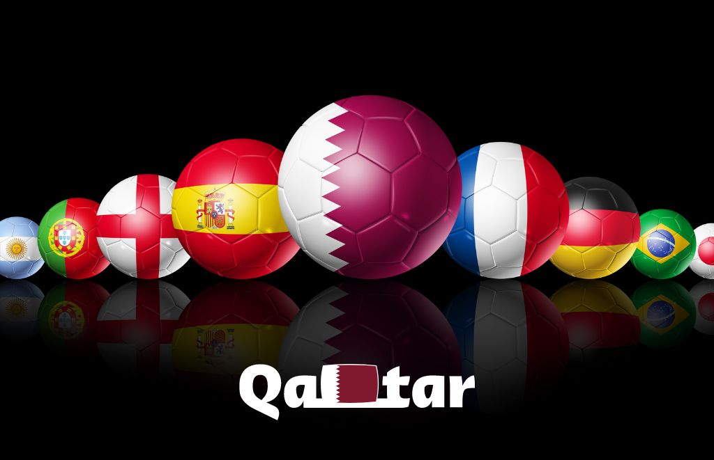 Las banderas de los países del mundial de Qatar